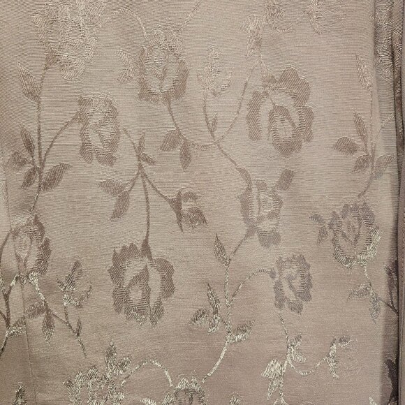 Dressbarn Womens 8 Formal light gray dress elegant brocade chiffon wedding Party - Picture 6 of 15